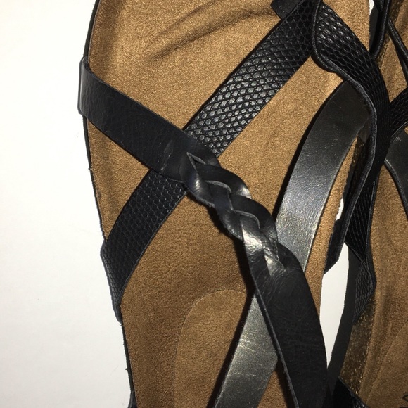 Arizona Jean Co. black sandals. NWOB - Picture 6 of 7